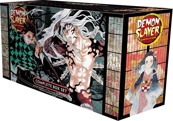 Demon Slayer: Kimetsu no Yaiba Complete Box Set (Volumes 1β23) β Premium Manga Edition with Exclusive Booklet & Poster β Koyoharu Gotouge, VIZ Media with Bookmark and π Freebie: A Free Manga Wall Poster -Paperback