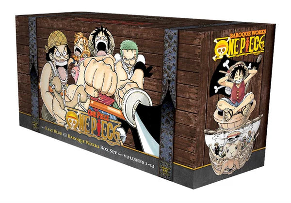 One Piece Box Set: East Blue and Baroque Works, Volumes 1-23 (One Piece Box Sets) NEW